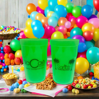 Vente en gros 7oz 8oz 15oz 16oz 20oz 22oz 24oz Tasses en plastique PP réutilisables sans BPA Tasses de stade écologiques pour les fêtes Bière