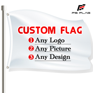 Factory Manufacturer's Custom 3x5ft 100% Polyester Digital Printed Aluminum Flagpole NO MOQ Logo Promotional Flags Banners