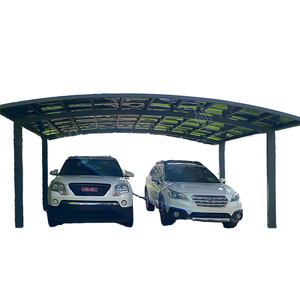 Abri de voiture moderne et durable en alliage d'aluminium, <span class=keywords><strong>avec</strong></span> structure thermolaquée antirouille, pour la protection des véhicules en extérieur - Product Image 1