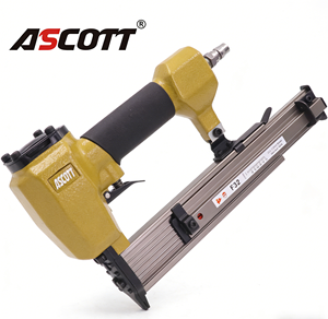 Cloueur pneumatique industriel ASCOTT DIY 100 pièces F32 en aluminium, calibre 18, pour compresseur d'air, <span class=keywords><strong>agrafeuse</strong></span> pour le travail du bois, garantie 1 an - Product Image 1