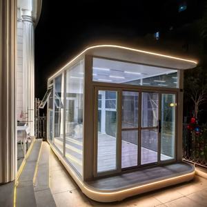 Casas prefabricadas personalizadas Invernaderos de vidrio aislantes modernos Sunroom independiente Sunroom Aluminio Sunroom para la venta. - Product Image 6
