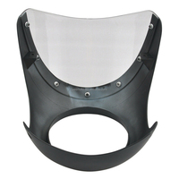 Vente directe d'usine, plusieurs couleurs disponibles - Phare de moto universel de 7 pouces, rétro, style Cafe Racer, avec pare-brise pour guidon