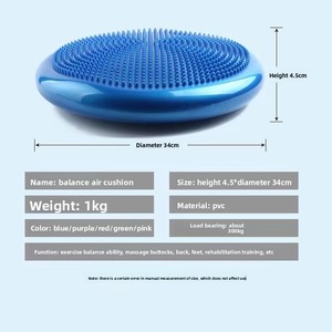 Colchoneta de Yoga Inflable para Equilibrio, Cojín de Masaje Engrosado Antiexplosión, Almohadilla Suave para Rehabilitación de Pies y Fitness - Product Image 2