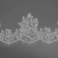 Dentelle extensible florale en nylon et élasthanne de 17 cm, directement de l'usine, pour lingerie et vêtements de mariée