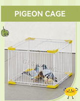 GESHIFENG Cage pour pièges à oiseaux à pigeon de conception étanche avec deux ou quatre entrées d'accès unidirectionnelles