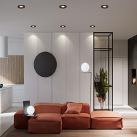 Bon marché Prix moulage sous pression en aluminium GU10/MR16 Down Light Blanc Noir Commercial Encastré Vers le bas Cadre lumineux pour la maison Intérieur