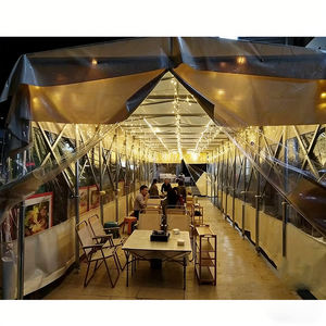 Tente pliante rétractable coulissante, auvent mobile en PVC, auvent pliable et abri de rangement extérieur robuste et imperméable. - Product Image 1