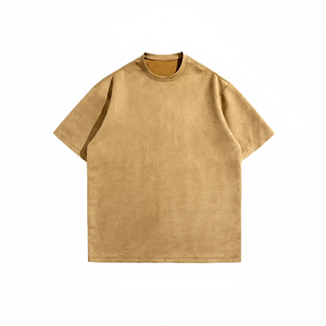 Vintage Heavyweight Acid Wash Cotton T-<b>Shirt</b> <b>Men</b> Oversize O-Neck Long Sleeves Breathable <b>Jersey</b> Knitted Fabric Unisex Plus Size - Product Image 1