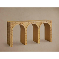 Table console en bois style mid-century pour entrée, salon ou couloir