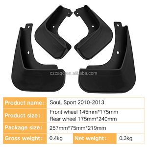 Set di 4 Paraspruzzi per Auto, Parafanghi Antispruzzo per <span class=keywords><strong>Kia</strong></span> <span class=keywords><strong>Soul</strong></span> Sport 2010-2013, Accessorio Auto - Product Image 3