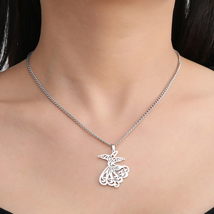 Collana di danza Myshape Sama girocollo collana derviscio ciondolo Semazen gioielli religiosi in acciaio inossidabile regalo di capodanno - Product Image 3