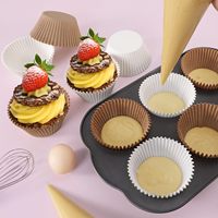 BOFA Muffin- und Cupcake-Förmchen aus Naturpapier, fettdicht, antihaftbeschichtet, ofenfest, lebensmittelecht, Backförmchen