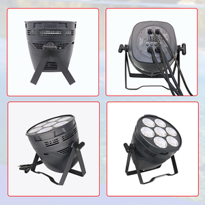 高品質400W COB LEDスポットライト<span class=keywords><strong>2</strong></span>-1 7アイズアルミフラットPARライトウォームホワイトステージライト - Product Image 6