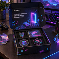 Boîte d'expédition personnalisée brillante en carton ondulé E-Flute pour déballage de jeux
