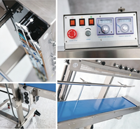 FR 1370LD Scelleuse à bande électrique automatique, machine de scellage thermique continu 220V/110V pour sacs plastiques, boissons, aliments pour animaux, produits divers