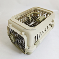 Cage de transport respirante pour animaux de compagnie, approuvée par les compagnies aériennes, à double porte, en plastique, pour oiseaux et petits animaux, idéale pour l'avion, la voiture et la clinique vétérinaire – Vente directe usine