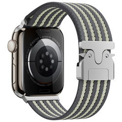 Gray and light yellow [four stripes]