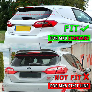 Alerón Trasero para Fiesta Mk8, Negro Brillante con Textura de Fibra de Carbono, ABS, Ford 2017-24 - Product Image 3