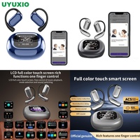 Audífonos Traductores de Idiomas con IA, Traducción Multi-idioma, Panel Táctil LCD Digital, Interpretación Instantánea de Idiomas, Diseño de Oreja Abierta