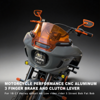 Levier de frein et d'embrayage à 3 doigts en aluminium CNC pour moto Harley Softail M8 Low Rider Street Bob Fat Bob 18-26