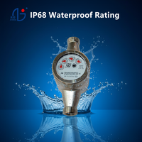 Compteur d'eau mécanique multi-jets DN20, indice de protection IP68, haute précision classe B/C, corps en fonte, certifié ISO4064, OEM pour usage résidentiel