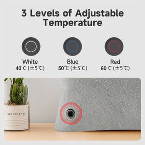 Oreiller lombaire chauffant électrique USB OEM/ODM, 3 réglages de chaleur, respectueux de la peau, portable, ergonomique, <span class=keywords><strong>coussin</strong></span> chauffant <span class=keywords><strong>pour</strong></span> le dos et le cou - Product Image 4