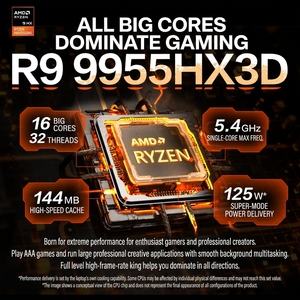 Portátil para Juegos Legion R9000P Ultimate Edición 2025, 7.ª Gen. Intel Core i9 9955HX3D, Serie RTX50, 240 Hz, 16 Pulgadas, Nuevo - Product Image 4