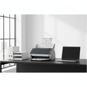 Scanner <span class=keywords><strong>automatique</strong></span> continu à haute vitesse Fujitsu Fi-7460 A3 couleur <span class=keywords><strong>recto</strong></span> <span class=keywords><strong>verso</strong></span> haute résolution d'occasion pour les fichiers d'archives - Product Image 3