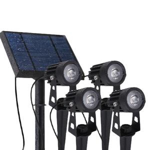 ไฟสปอตไลท์โซลาร์เซลล์ LED สำหรับสวน รุ่นโมเดิร์น มาตรฐาน IP65 กันน้ำ ใช้ตกแต่งภูมิทัศน์ ต้นไม้กลางแจ้ง ใช้เซลล์แสงอาทิตย์แบบโมโนคริสตัลไลน์ - Product Image 5