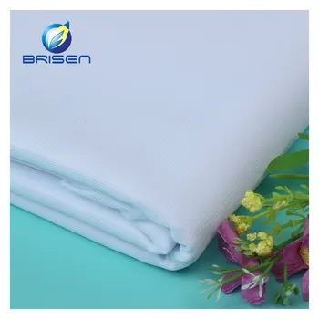 Fabbrica personalizzata cinese poliestere bianco tessuto semplice Online tessile