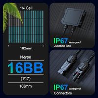 Panneau solaire monocristallin populaire de 160W 18V, module de chargeur solaire photovoltaïque pour camping-car, bateau et véhicule marin