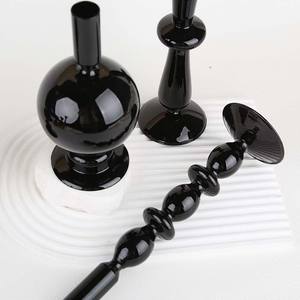 Nordic Candlestick Black 4-teiliges Set Kerzenhalter Kerzenhalter Glas kerzenhalter für Tisch dekoration - Product Image 6