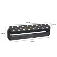 AOPU 16 projecteurs LED 5W 3-en-1 à tête mobile, 8 projecteurs laser RGB à tête mobile pour scène de discothèque