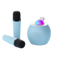 Machine de karaoké portable mini, Bluetooth 5.3, caisson de basses avec lumière d'ambiance ciel étoilé RGB, microphone, meilleur cadeau d'anniversaire pour les enfants