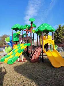 Toboggan de terrain de jeu extérieur pour enfants, zone d'<span class=keywords><strong>exploration</strong></span> qui inspire la créativité et des aventures de jeu énergiques - Product Image 2