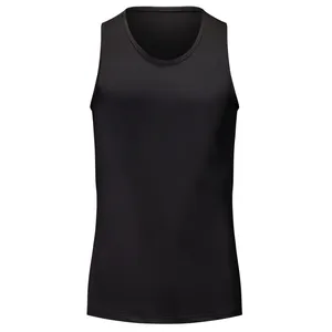 Wholesale Casual Marathon Cotton Running Singlet Top Quick-Drying Knitted Vest With Sport Heat Transfer Sublimation