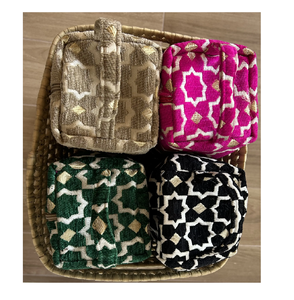 Elegant Custom Print <b>Mini</b> Makeup Bag Water Resistant <b>Canvas</b> with Zipper Closure Unique Portable Design Private Label Wholesale - Product Image 2