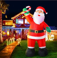 Grande figurine gonflable du Père Noël, décorations de Noël gonflables pour la fête, la cour et les centres commerciaux