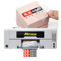 Impresora UV DTF Rollo a Rollo de 60cm 30cm, Plotter de Impresión de Pegatinas UV con Película de Transferencia en Frío y Laminadora
