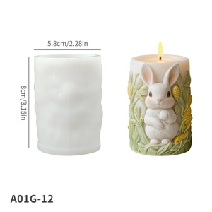 Molde de Silicona TangChu para Conejo y Flor de Pascua, Diseño Irregular Moderno y Sencillo, para Regalos DIY - Product Image 6