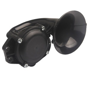 แตรลมรถบรรทุก 12V 24V แตรหอยโข่งอเนกประสงค์ สำหรับรถบรรทุกหนัก Volvo Scania ลำโพงสีดำ แตรเตือนเสียงดัง - Product Image 5