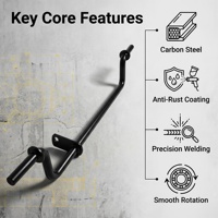 Ensemble d'essieu de roue avant pour tondeuse à gazon OEM, 324 mm, acier au carbone Q235, revêtement noir E-Coating, pour tondeuses autoportées et à pousser