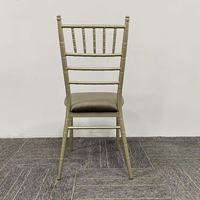 Chaise Chiavari avec coussin moelleux pour salle de bal d'hôtel de luxe et réception de cocktails, chaise de mariage et de dîner