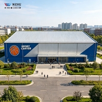 Edificio con Estructura de Acero Resistente a la Corrosión Certificado por SGS, Piscina Interior de Gran Envergadura, Centro Deportivo Multiusos con Estructura de Acero