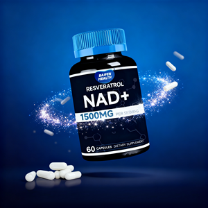 OEM/ODM Capsules de soutien immunitaire stimulant l'énergie 60 unités <span class=keywords><strong>2</strong></span> capsules par jour 1500 mg de resvératrol NAD+ liposome - Product Image 4