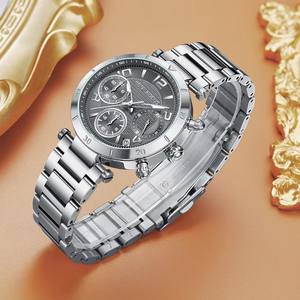 Mini <span class=keywords><strong>Focus</strong></span> MF0489L elegante moda resistente all'acqua in acciaio inox movimento al quarzo in acciaio cinturino orologio da polso per le signore - Product Image 5