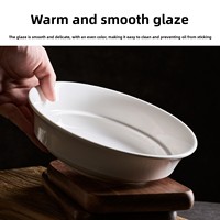 Assiette à soupe ronde en porcelaine blanche de 8,5 pouces et plat de service à motif étoilé personnalisable