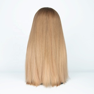 Perruque Casher Juive Prête à l'Expédition Blond Butterscotch Raie Libre Ligne de Cheveux Naturelle 100% Cheveux Humains - Product Image 6
