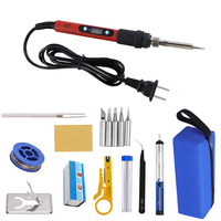 Kit de fer à souder 80W avec prise US, température réglable, ensemble d'outils de réparation par soudage