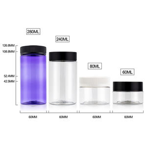 ขวดพลาสติกทรงตรงสำหรับใส่เครื่องเทศ ขนาด 6 ออนซ์ 8 ออนซ์ 180 กรัม 240 กรัม 300 กรัม ป้องกันเด็กเปิดได้ ผลิตจากพลาสติก PET สำหรับเก็บของแห้ง เช่น สมุนไพร หรือ บาคูร์ - Product Image 5